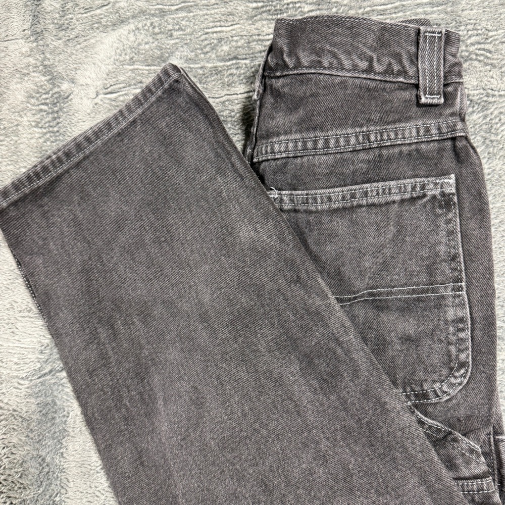 Lee Carpenter Jeans Mens 12R Faded Black Vintage Made in USA B330-014